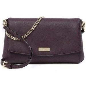 Kate Spade New York Mahogany Greer Laurel Way Leather Crossbody Bag